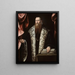 Portrait af en gentleman - Pietro de Marescalchi — indrammet kunstværk på væggen
