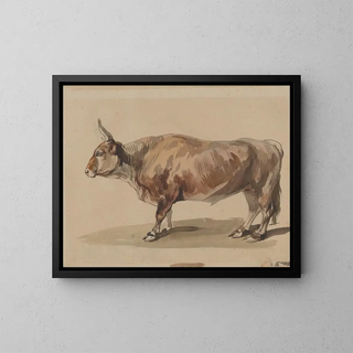 Piotr Michaowski - Study of a fawn ox.webp