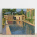 Reproduktion af maleriet Piscine, Sydfrankrig - Sir John Lavery