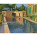 Reproduktion af maleriet Piscine, Sydfrankrig - Sir John Lavery