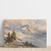 Reproduktion af maleriet Piz Roseg-maleri - Tschiervagletscher-gletsjeren - Edward Theodore Compton