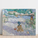 Nice-stranden af Berthe Morisot — vægpræsentation af kunstværket