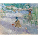 Nice-stranden af Berthe Morisot — vist i et interiør