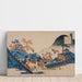Reproduktion af maleriet Poème af Teishin Ko (Fujiwara no Tadahira) - Katsushika Hokusai