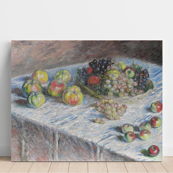 Reproduktion af maleriet Æbler og druer - Claude Monet