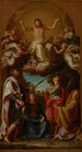 Le Christ en gloire avec les saints Celse, Julien, Marcionille et Basilisse - Pompeo Batoni — visning af kunstværket