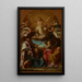 Le Christ en gloire avec les saints Celse, Julien, Marcionille et Basilisse - Pompeo Batoni — indrammet kunstværk på væggen