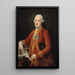 Don José Moñino y Redondo, greve af Floridablanca - Pompeo Batoni — indrammet kunstværk på væggen