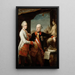 L'Kejsere Joseph II med storfyrst Pierre Leopold af Toscana - Pompeo Batoni — indrammet kunstværk på væggen