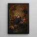 La Vierge à l'Enfant en gloire - Pompeo Batoni | Reproduction — indrammet kunstværk på væggen