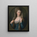 Portrait af en kvinde, traditionelt identificeret som Margaret Stuart Lady Hippisley - Pompeo Batoni — indrammet kunstværk på væggen