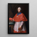 Portrait af kardinal Jean-François Joseph de Rochechouart - Pompeo Batoni — indrammet kunstværk på væggen
