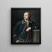 Portrait af en mand i grøn habit - Pompeo Batoni — indrammet kunstværk på væggen