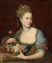 Portrait af en dame i Flore - Pompeo Batoni — visning af kunstværket