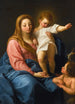 La Vierge à l'Enfant med den lille Sankt Johannes Døberen - Pompeo Batoni — visning af kunstværket