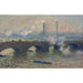Reproduktion af maleriet Pont de Waterloo, grå dag - Claude Monet