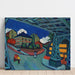 Reproduktion af maleriet af et jernbanetog på Löbtauer-gaden i Dresden - Ernst Ludwig Kirchner