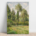 Reproduktion af maleriet Poplars, Éragny - Camille Pissarro