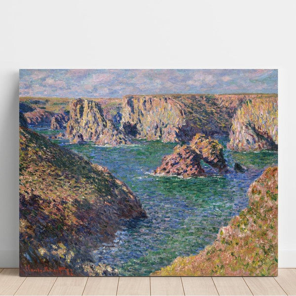 Reproduktion af maleriet af Port-Domois-maleri, Belle-Île - Claude Monet