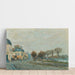 Reproduktion af maleriet Port-Marly før oversvømmelsen - Alfred Sisley