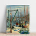 Reproduktion af maleriet Port de Marseille - Moïse Kisling