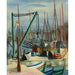 Reproduktion af maleriet Port de Marseille - Moïse Kisling