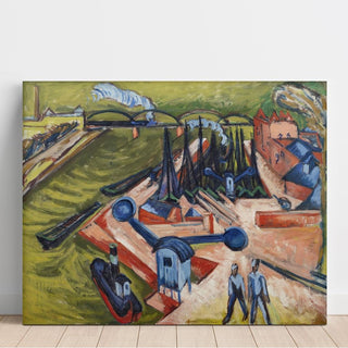Port de l'ouest à Francfort-sur-le-Main - Ernst Ludwig Kirchner