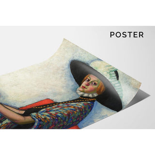 Portrait d'Alide Asmuse - Konrad Mägi | Reproduction Tableau Décoration murale affiche copie