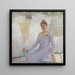 Portrait af Anna de Weert - Emile Claus — indrammet kunstværk på væggen