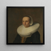 Portrait af Anna van der Does 1609-1650 - Paulus Hennekyn — indrammet kunstværk på væggen