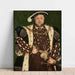 Reproduktion af maleriet af Henry VIII's portræt, Englands konge - Hans Holbein den Yngre