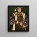 Reproduktion af maleriet af Henry VIII's portræt, Englands konge - Hans Holbein den Yngre