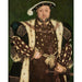Reproduktion af maleriet af Henry VIII's portræt, Englands konge - Hans Holbein den Yngre