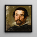 Portrait af en mand - Efterfølger af Diego Velázquez — indrammet kunstværk på væggen