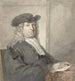 Portræt af en mand med en hat og en grå paryk, vendt mod højre, muligvis mellem 1720 og 1792 - Aert Schouman — visning af kunstværket