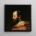 Portrait af en skægget mand - Johann Ulrich Mayr — indrammet kunstværk på væggen