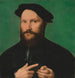 Portrait af en skægget mand - Joos Van Cleve — visning af kunstværket