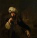 Portrait af en mand i orientalsk påklædning - Christian Wilhelm Ernst Dietrich — visning af kunstværket