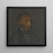 Portrait af en gammel mand - Ernst Hnler — indrammet kunstværk på væggen