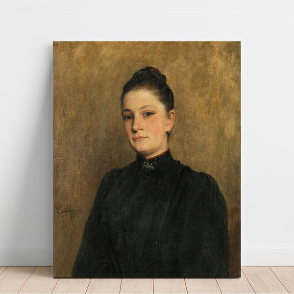Reproduktion af maleriet Portræt af en ung kvinde - Henri Lebasque