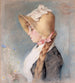 Portrait af en dame - Jenny Nyström — visning af kunstværket