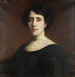Portrait af en dame med blondekrave - Franz von Stuck — visning af kunstværket