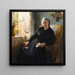 Portrait af Cecilie Trier født Melchior - Bertha Wegmann — indrammet kunstværk på væggen