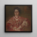 Portrait af Dorothea A. Dreier - Walter Shirlaw — indrammet kunstværk på væggen