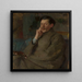 Portrait af Franciszek Mczyski 1874-1947, arkitekt - Olga Boznanska — indrammet kunstværk på væggen