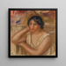 Portrait af Gabrielle - Pierre-Auguste Renoir — indrammet kunstværk på væggen