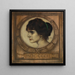 Portrait af Gemma Bierbaum - Franz von Stuck — indrammet kunstværk på væggen