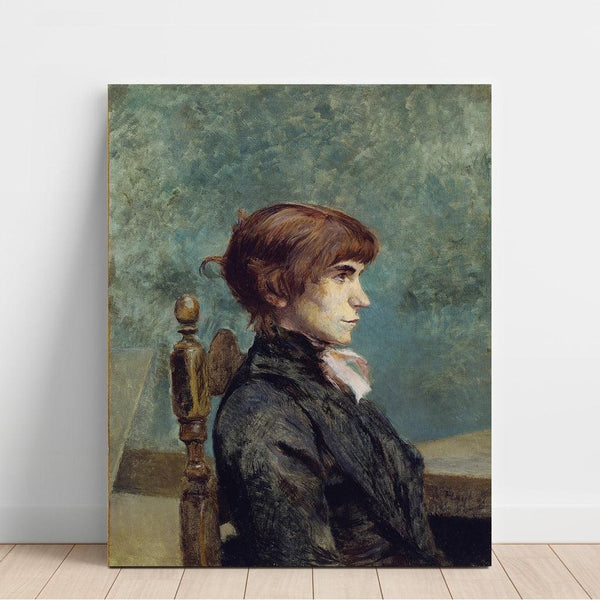 Reproduktion af maleriet Portrait af Jeanne Wenz - Henri de Toulouse-Lautrec