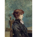 Reproduktion af maleriet Portrait af Jeanne Wenz - Henri de Toulouse-Lautrec