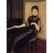 Reproduktion af maleriet Portrait af Jonkvrouwe Maria Francisca Louisa Dommer van Poldersveldt - Fernand Khnopff